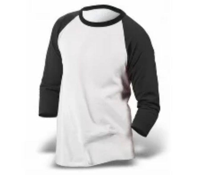 CAMISETAS MANGA LARGA BEISBOLERA CUELLO REDONDO